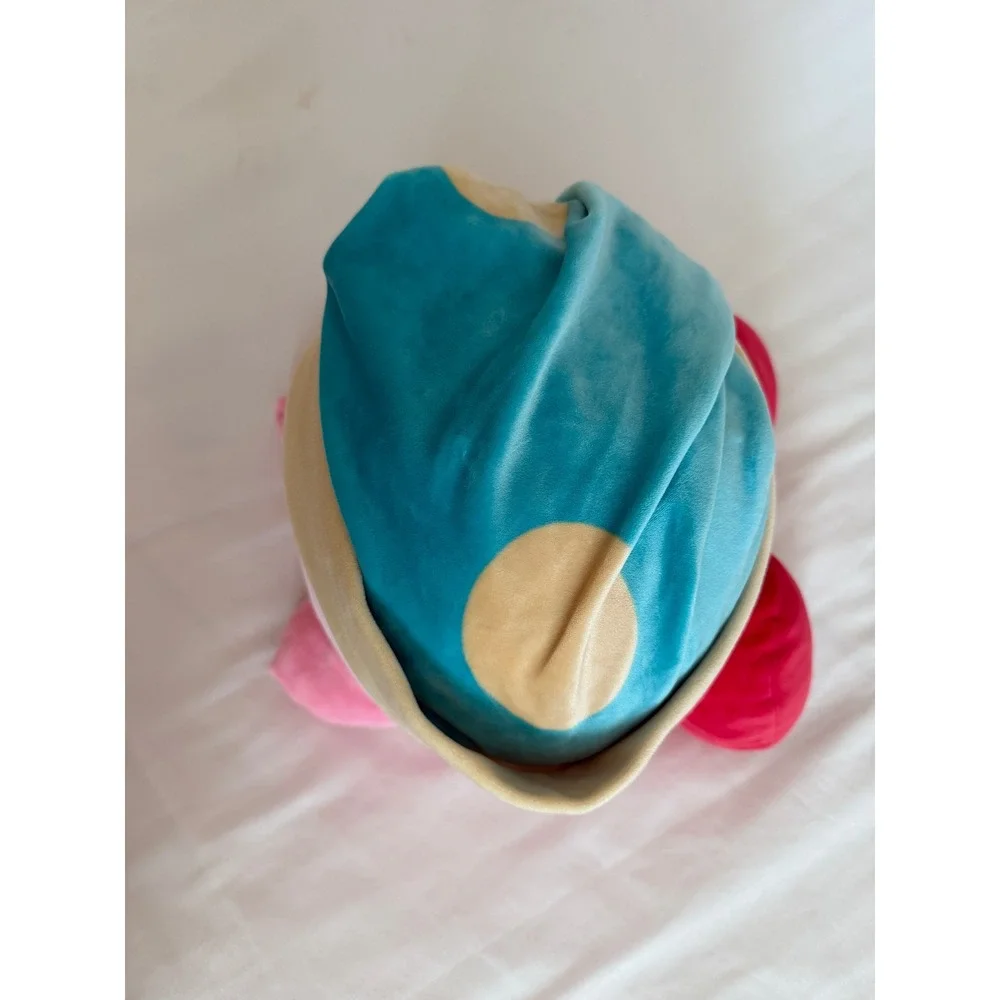 Nintendo Kirby Sleep Plush Pink Character Blue Nightcap Stuffed Toy 12 Inch